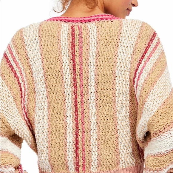 Free People Show Me Love Striped Pullover Sweater - Picture 2 of 14